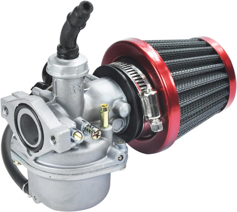 HOLATO PZ19 Carburetor Carb Air Filter Fuel Line Kit for 50cc 70cc 90cc 110cc 125cc Tao Tao GK110 Baja SSR Apollo Coolster Chinese Kids Four Wheeler ATV Go Kart CRF50 XL70 Dirt Pit Bike Motor (RED) - Image 5